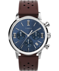 Marlin Chronograph Tachymeter 40mm Leather Strap Watch