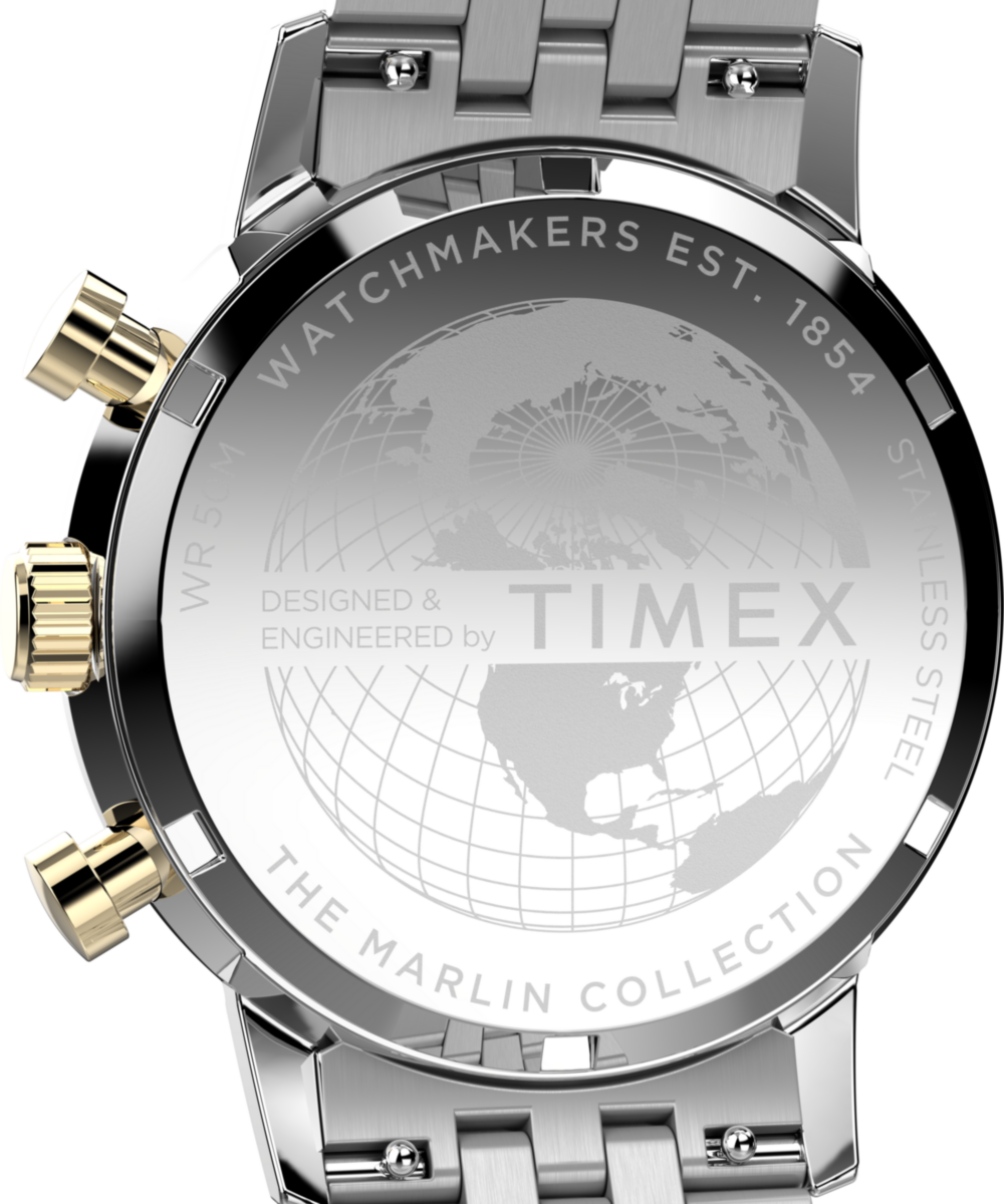 Marlin Chronograph Tachymeter 40mm Stainless Steel Bracelet Watch 