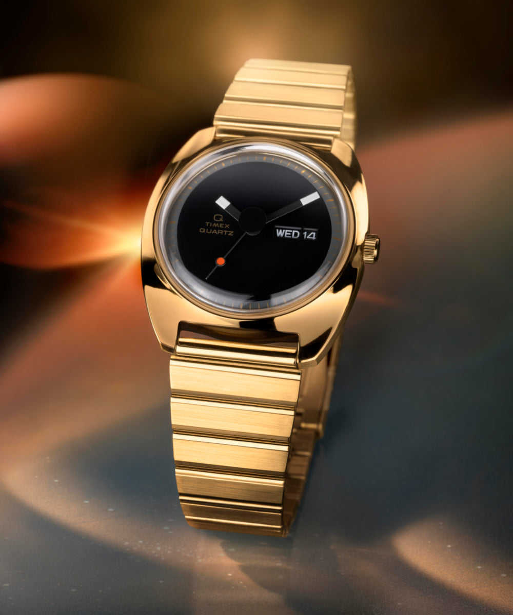 Q Timex 1975 Enigma 37mm Stainless Steel Bracelet Watch