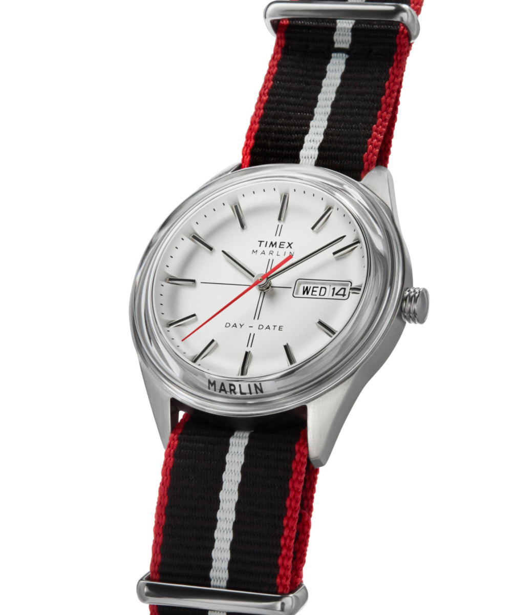 Marlin Jet Quartz 38mm Fabric Strap Watch