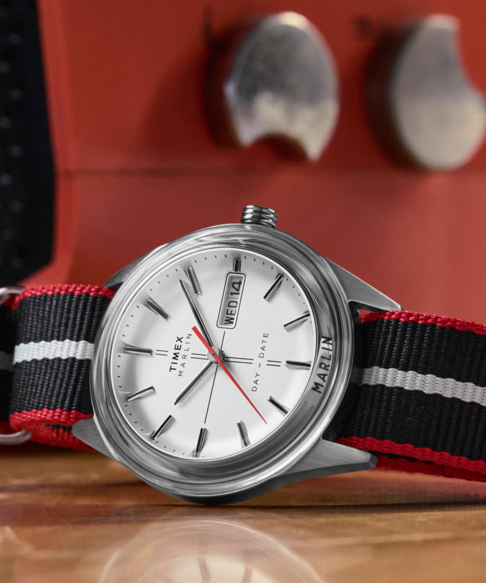Marlin Jet Quartz 38mm Fabric Strap Watch