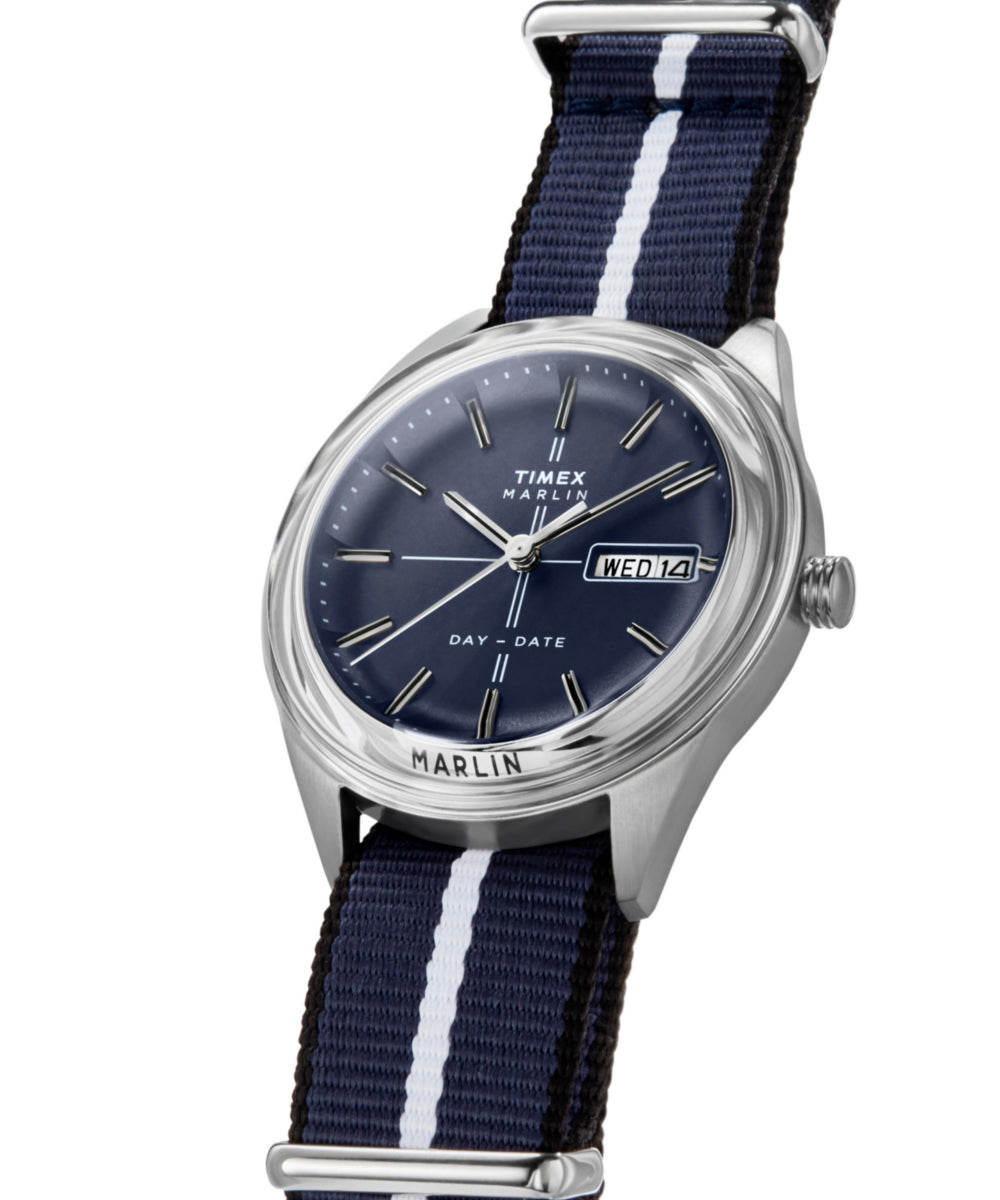 Marlin Jet Quartz 38mm Fabric Strap Watch