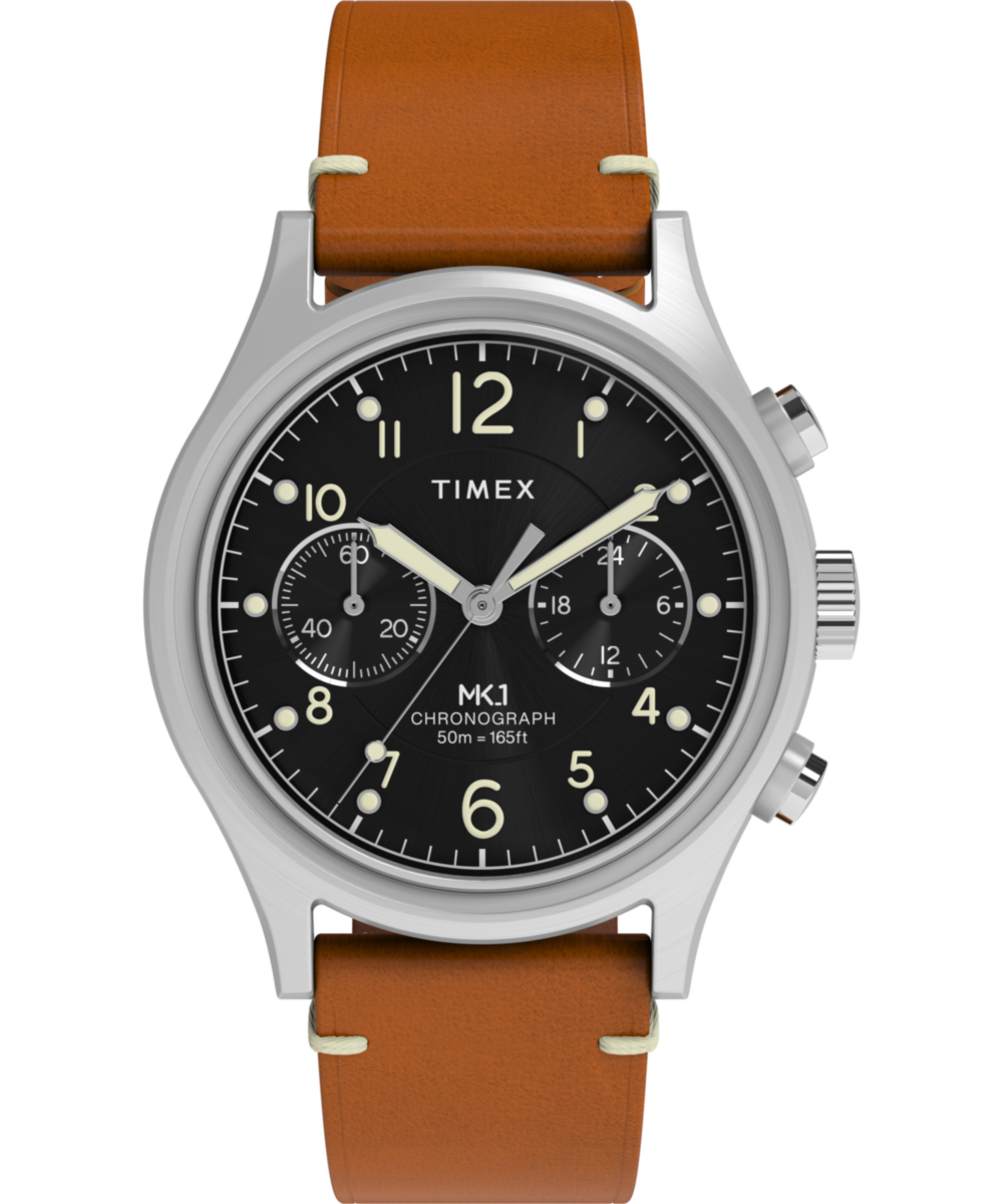 MK1 Chronograph 40mm Leather Strap Watch