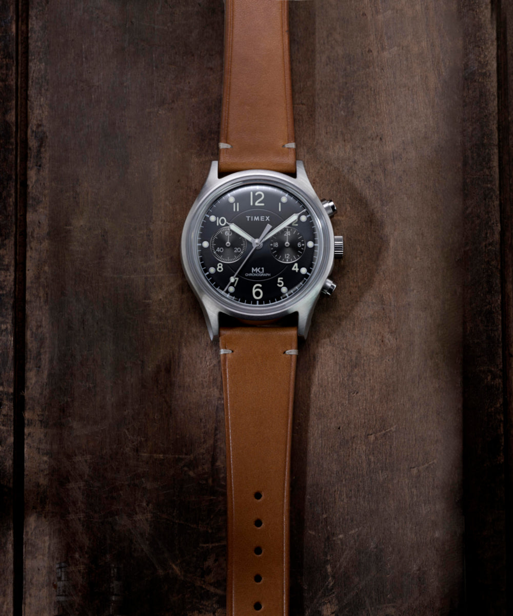 MK1 Chronograph 40mm Leather Strap Watch
